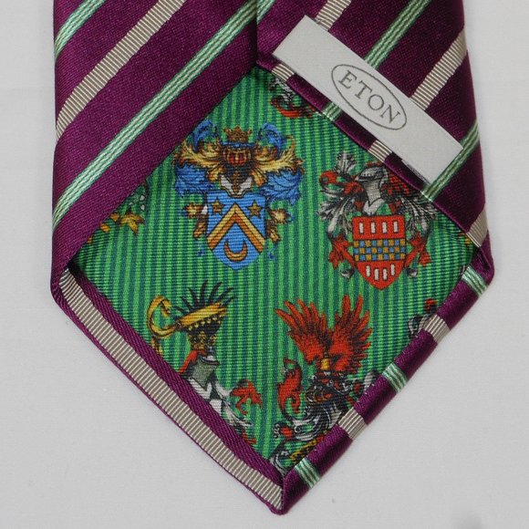 2 beautiful Eton silk ties - Picture 8 of 16